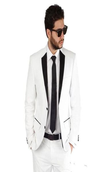 new custom white men suits slim fit wedding groom tuxedos 2 pieces jacketpants bridegroom groomsmen suits man blazer prom 2820512, Black;gray
new custom white men suits slim fit wedding groom tuxedos 2 pieces jacketpants bridegroom groomsmen suits man blazer prom 2820512, Black;gray