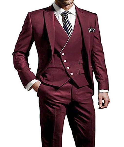 new one button burgundy wedding groom tuxedos peak lapel groomsmen mens dinner party suits jacketpantsvesttie 556320294, Black;gray
new one button burgundy wedding groom tuxedos peak lapel groomsmen mens dinner party suits jacketpantsvesttie 556320294, Black;gray