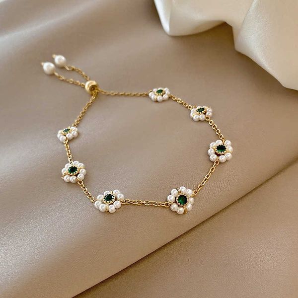 jewelry net red fashion ins style emerald zircon bracelet trend simple pearl bracelet niche design titanium steel bracelet, Black
jewelry net red fashion ins style emerald zircon bracelet trend simple pearl bracelet niche design titanium steel bracelet, Black