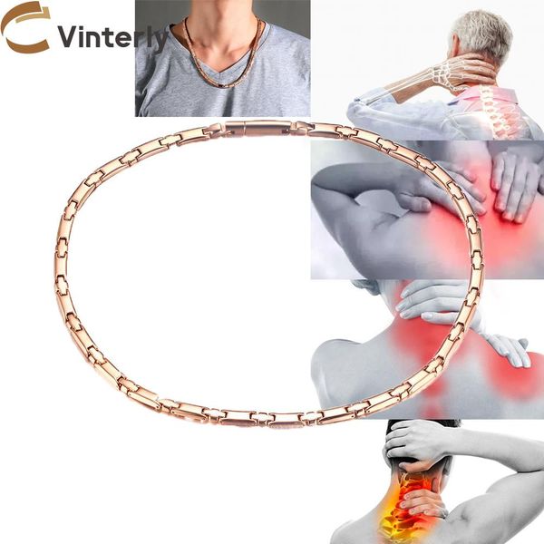necklaces vinterly pure titanium magnetic choker necklace women chain link rose goldcolor health energy germanium necklace men jewellery, Silver
necklaces vinterly pure titanium magnetic choker necklace women chain link rose goldcolor health energy germanium necklace men jewellery, Silver