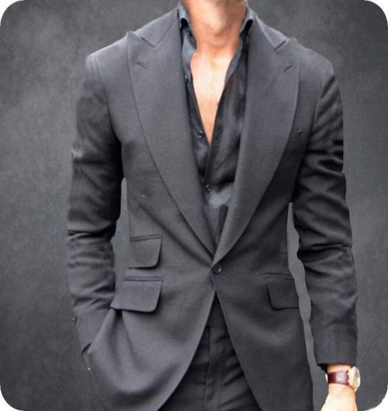new latest design one button dark grey wedding groom tuxedos peak lapel groomsmen men suits prom blazer jacketpantstie 1107878056, Black;gray
new latest design one button dark grey wedding groom tuxedos peak lapel groomsmen men suits prom blazer jacketpantstie 1107878056, Black;gray