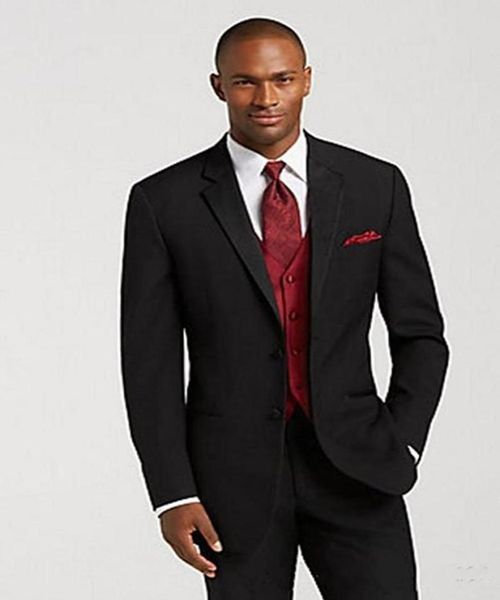 excellent style two button black groom tuxedos notch lapel groomsmen man suits mens wedding suits jacketpantsvesttie 4593279021, Black;gray
excellent style two button black groom tuxedos notch lapel groomsmen man suits mens wedding suits jacketpantsvesttie 4593279021, Black;gray