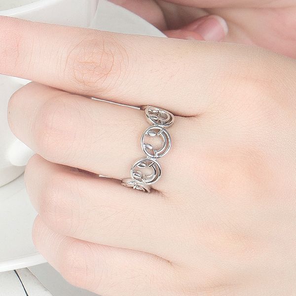 love ring designer jewelry cluster rings nail ring designer womens love smiling face band korean gift party anniversary adjustable opening f, Golden;silver
love ring designer jewelry cluster rings nail ring designer womens love smiling face band korean gift party anniversary adjustable opening f, Golden;silver