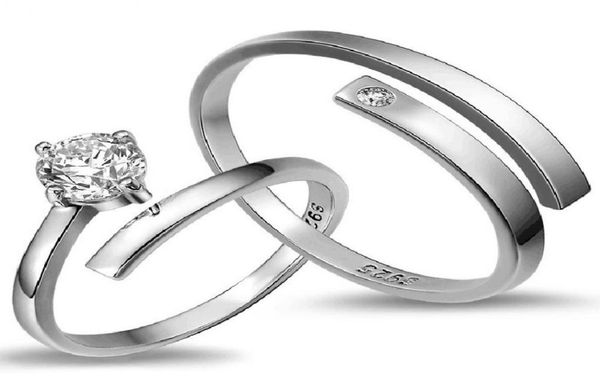 925 sterling silver jewelry simple diamond smooth glossy pair adjustable new arrival wedding rings5919340
925 sterling silver jewelry simple diamond smooth glossy pair adjustable new arrival wedding rings5919340