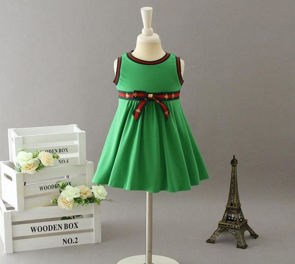 designer children stripe bow vest dresses 2021 summer girls bee embroidered pleated dress preppy style kids roman cotton clothing 8987382, Red;yellow
designer children stripe bow vest dresses 2021 summer girls bee embroidered pleated dress preppy style kids roman cotton clothing 8987382, Red;yellow