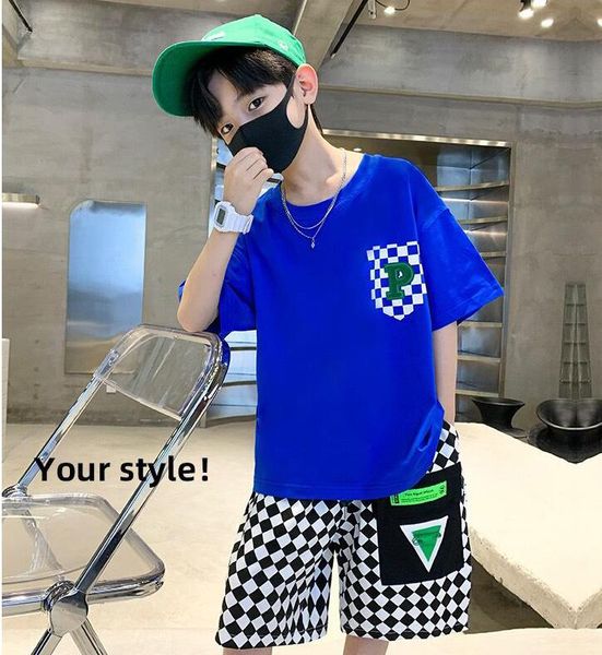 23ss new designer clothing sets kids t-shirt shortst fashion boys' summer suit big boys' sporty and short sleeved shorts two piece, White
23ss new designer clothing sets kids t-shirt shortst fashion boys' summer suit big boys' sporty and short sleeved shorts two piece, White