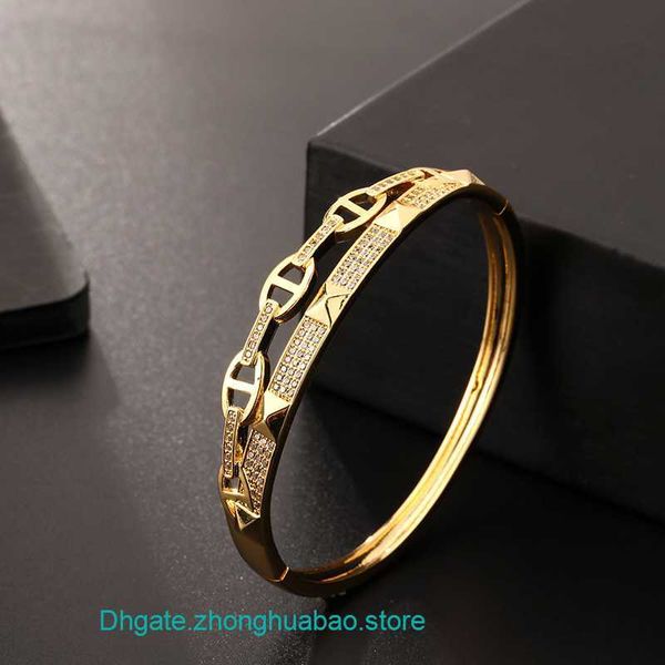 factory wholesale h ermes bangle for sale handpiece with micro inlay and adjustable diamond opening classic niche ins style bracelet women, Black
factory wholesale h ermes bangle for sale handpiece with micro inlay and adjustable diamond opening classic niche ins style bracelet women, Black