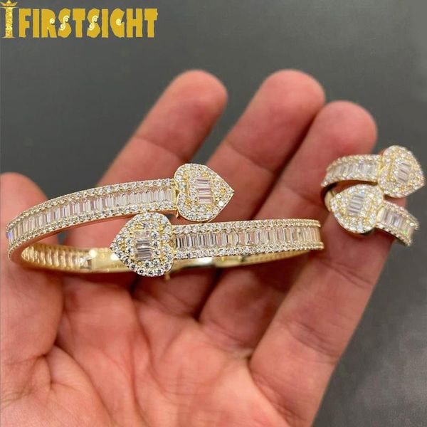 bangle 2022 new iced out bling baguette cz square charm bracelet zircon heart opened bangle for men women hiphop luxury jewelry, Black
bangle 2022 new iced out bling baguette cz square charm bracelet zircon heart opened bangle for men women hiphop luxury jewelry, Black