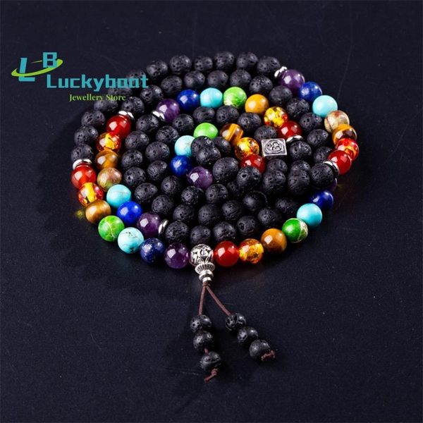 bangle 8mm volcanic stone seven chakras 108 mala bracelets buddhist rosary necklace yoga soul cultivation bracelet, Black
bangle 8mm volcanic stone seven chakras 108 mala bracelets buddhist rosary necklace yoga soul cultivation bracelet, Black
