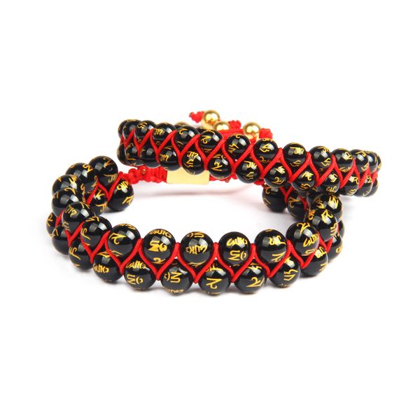 bangle ailatu new carved om mani padme hum double beaded bracelet with tibetan totem buddhism hand braided lucky knots jewelry, Black
bangle ailatu new carved om mani padme hum double beaded bracelet with tibetan totem buddhism hand braided lucky knots jewelry, Black