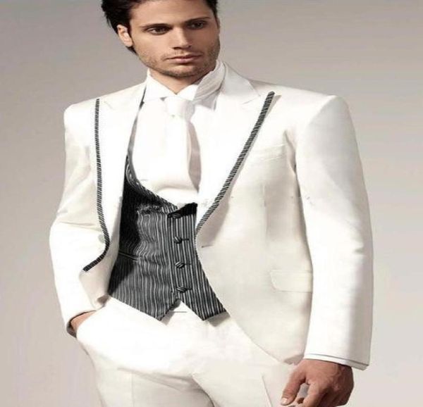 new slim fit one button ivory wedding groom tuxedos peak lapel groomsmen men suits prom blazer jacketpantsvesttie 1791449353, Black;gray
new slim fit one button ivory wedding groom tuxedos peak lapel groomsmen men suits prom blazer jacketpantsvesttie 1791449353, Black;gray