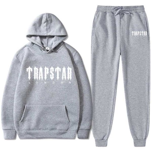 men's tracksuit trend new hooded 2 pieces set hoodie sweatshirt + sweatpants sportwear jogging outfit trapstar man clothing, Gray
men's tracksuit trend new hooded 2 pieces set hoodie sweatshirt + sweatpants sportwear jogging outfit trapstar man clothing, Gray