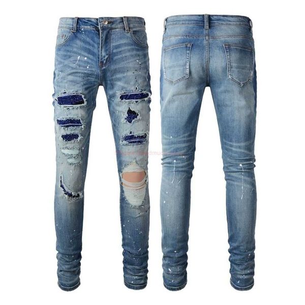 clothing amires designer jeans denim pants amies high street fashion brand blue diamond fashion mens broken hole patch embedding diamond blu
clothing amires designer jeans denim pants amies high street fashion brand blue diamond fashion mens broken hole patch embedding diamond blu
