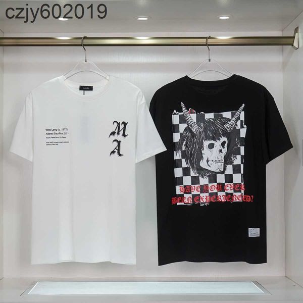 men's t-shirts 2023 early spring new aimieramis short sleeve t-shirt weslang co branded corner skull top, White;black
men's t-shirts 2023 early spring new aimieramis short sleeve t-shirt weslang co branded corner skull top, White;black