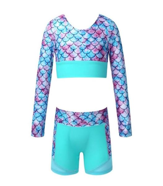 running sets kids girls gym yoga sport outfits long sleeve cross back fish scale print crop high waist shorts for dance workou9918450, Black;blue
running sets kids girls gym yoga sport outfits long sleeve cross back fish scale print crop high waist shorts for dance workou9918450, Black;blue