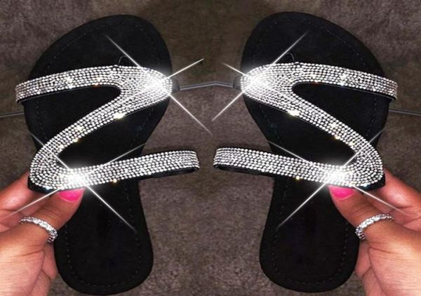 women slippers summer crystal slides outdoor shoes fashion bling flip flops femme flat beach slippers big size 35437057793, Black
women slippers summer crystal slides outdoor shoes fashion bling flip flops femme flat beach slippers big size 35437057793, Black