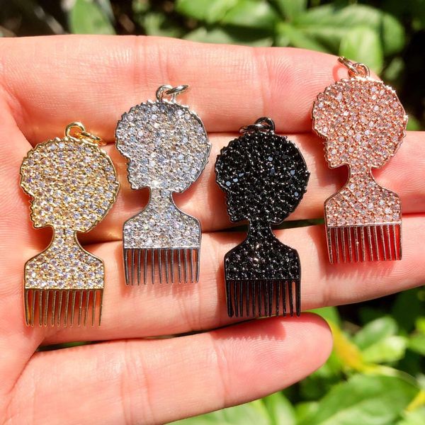 other 5 pcs african american woman black queen comb charms zircon pave for jewelry making necklace bracelet key chain tags accessories
other 5 pcs african american woman black queen comb charms zircon pave for jewelry making necklace bracelet key chain tags accessories