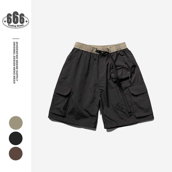 lucky horn pocket casual work shorts men's thin summer quick dry, White;black
lucky horn pocket casual work shorts men's thin summer quick dry, White;black