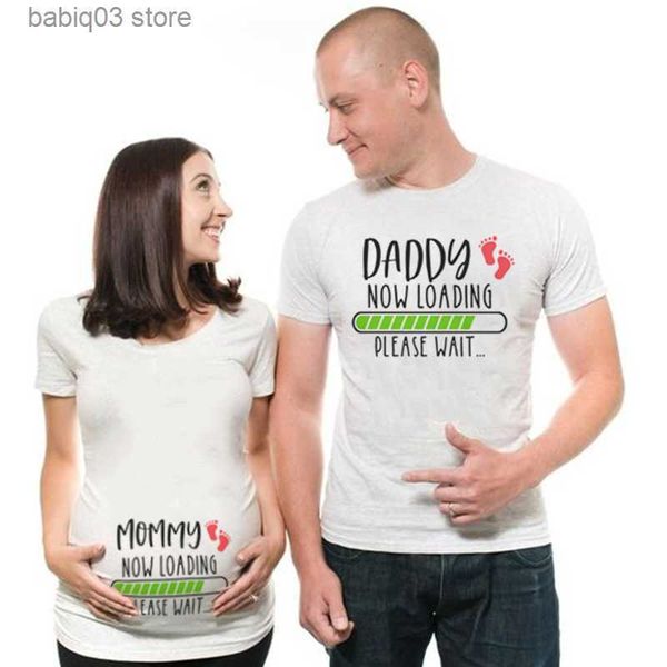 maternity tees 1pcs mommy daddy loading please wait t shirt funny couple pregnant announcement shirts plus size maternity tshirt family clo, White
maternity tees 1pcs mommy daddy loading please wait t shirt funny couple pregnant announcement shirts plus size maternity tshirt family clo, White