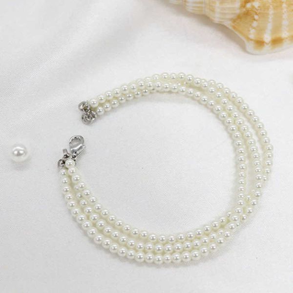 jewelry 2023 minimalist high-end pearl bracelet artistic multi-layer, Black