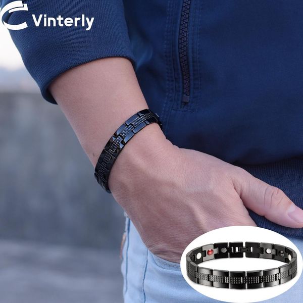 bangle titanium magnetic bracelet mens black 21.5cm antiallergy chain link bracelet benefits wristband magnetic therapy bracelet homme
bangle titanium magnetic bracelet mens black 21.5cm antiallergy chain link bracelet benefits wristband magnetic therapy bracelet homme