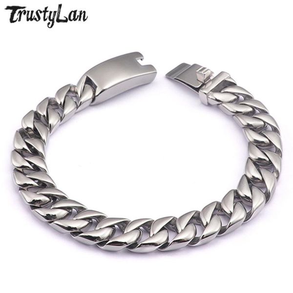 bangle new trendy polished 316l stainless steel bracelet men 12mm curb chain link mens' bracelets for man birthday jewelry dropshipping, Black
bangle new trendy polished 316l stainless steel bracelet men 12mm curb chain link mens' bracelets for man birthday jewelry dropshipping, Black
