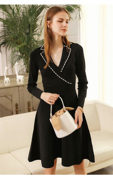 casual dresses s-andro suity dress women's (eu) 34 short knitted stretch beaded notch lapel, Black;gray
casual dresses s-andro suity dress women's (eu) 34 short knitted stretch beaded notch lapel, Black;gray
