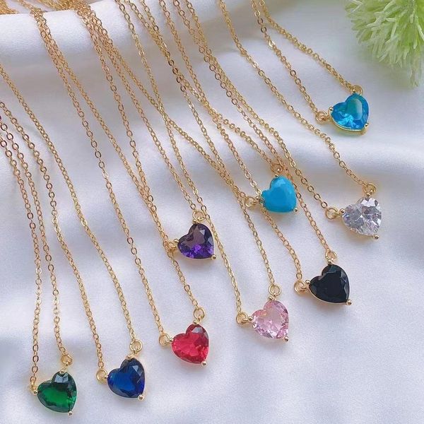 necklaces 10pcs zircon heart necklaces for women gold chain white pink heart pendant necklace femme wedding jewelry gift, Silver
necklaces 10pcs zircon heart necklaces for women gold chain white pink heart pendant necklace femme wedding jewelry gift, Silver