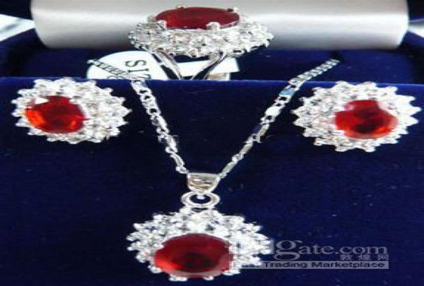 red ruby 18kwgp crystal pendant necklace earrings ring jewelry sets7686939, Slivery;golden
red ruby 18kwgp crystal pendant necklace earrings ring jewelry sets7686939, Slivery;golden