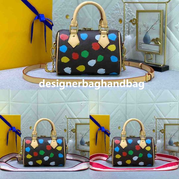 23ss x yk speedy boston bag crossbody women designer handle bags bandouliere 20 dots pumpkins yayoi kusama monograms painted dots print hand
23ss x yk speedy boston bag crossbody women designer handle bags bandouliere 20 dots pumpkins yayoi kusama monograms painted dots print hand