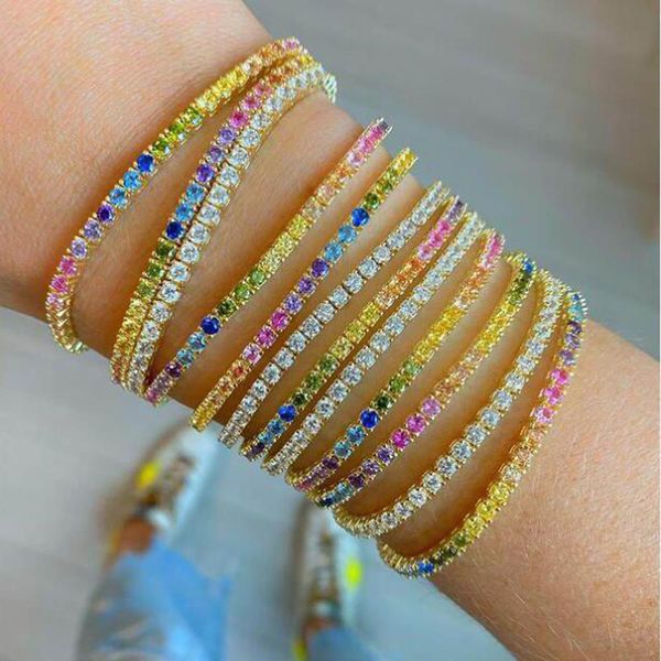 bangle rainbow colorful charm geometric cubic zirconia 5a cz paved 3mm tennis chain bracelet bangle classic women jewelry, Black
bangle rainbow colorful charm geometric cubic zirconia 5a cz paved 3mm tennis chain bracelet bangle classic women jewelry, Black