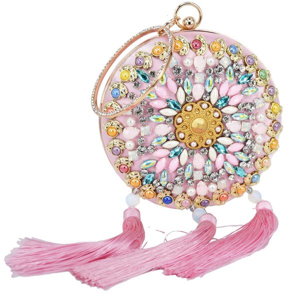 waist bags fashion est round blue luxury bead clutch evening bag tassel wristlets bag pink white party purse wedding banquet 230522
waist bags fashion est round blue luxury bead clutch evening bag tassel wristlets bag pink white party purse wedding banquet 230522