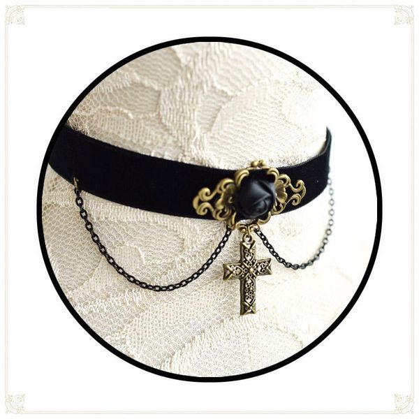 necklaces harajuku black lolita lo niang cool girl punk steam cross collar choker gothic necklace ornament, Silver
necklaces harajuku black lolita lo niang cool girl punk steam cross collar choker gothic necklace ornament, Silver