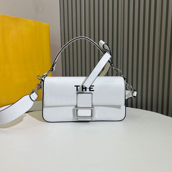 shoulder baguette bag women crossbody purse plain handbag letter print flap messenger bags cowhide genuine leather silver hardware buckle la
shoulder baguette bag women crossbody purse plain handbag letter print flap messenger bags cowhide genuine leather silver hardware buckle la
