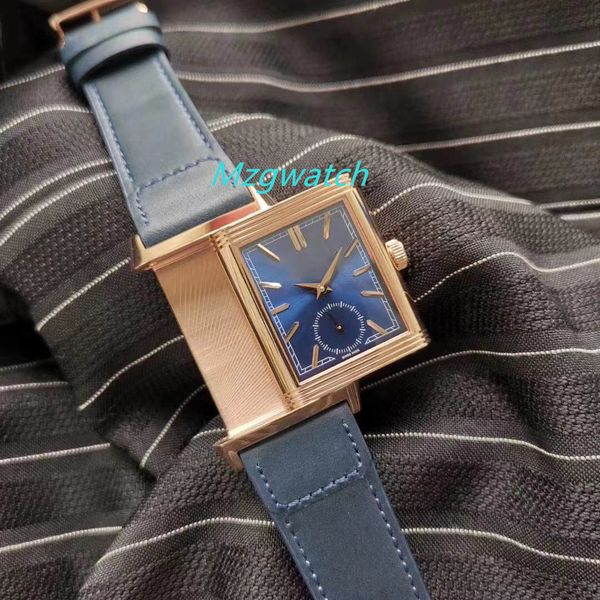 mgf reverso tribute duoface 398258j jlc 854a/2 automatic mens watch steel case blue white dial blue leather strap jl, Slivery;golden
mgf reverso tribute duoface 398258j jlc 854a/2 automatic mens watch steel case blue white dial blue leather strap jl, Slivery;golden
