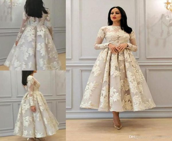 2019 african a line wedding dresses with long sleeves lace appliques tea length bridal dresses saudi arabic wedding gowns plus siz2819449, White
2019 african a line wedding dresses with long sleeves lace appliques tea length bridal dresses saudi arabic wedding gowns plus siz2819449, White