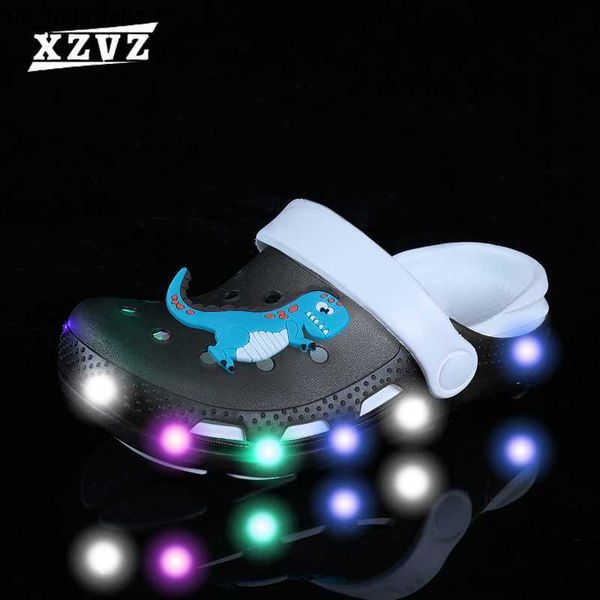 slipper xzvz kids led sandals cute cartoon boys girls shoes glowing shiny childrens outdoor garden sandals breathable beach slippers, Black;grey
slipper xzvz kids led sandals cute cartoon boys girls shoes glowing shiny childrens outdoor garden sandals breathable beach slippers, Black;grey