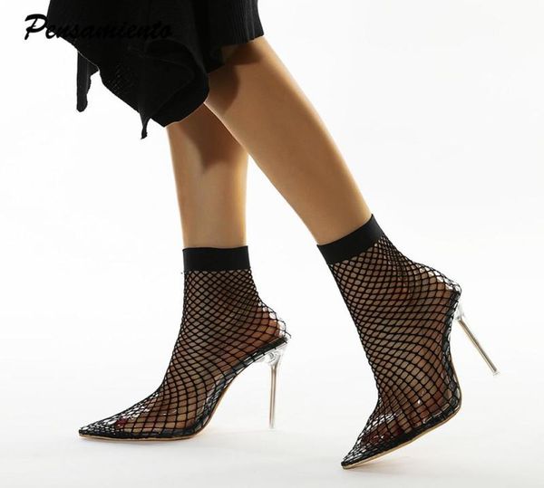 boots summer stretch mesh women see through crystal clear heeled sock fashion high heels ankle party club shoes1888027, Black
boots summer stretch mesh women see through crystal clear heeled sock fashion high heels ankle party club shoes1888027, Black