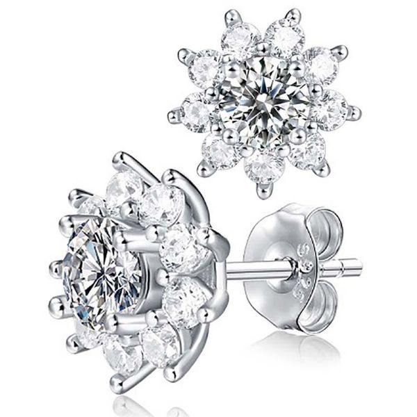 stud 925 sterling silver moissanite earrings real 0.51 carat lab diamond elegant sun flower earstuds for couples wedding men woman, Golden;silver
stud 925 sterling silver moissanite earrings real 0.51 carat lab diamond elegant sun flower earstuds for couples wedding men woman, Golden;silver