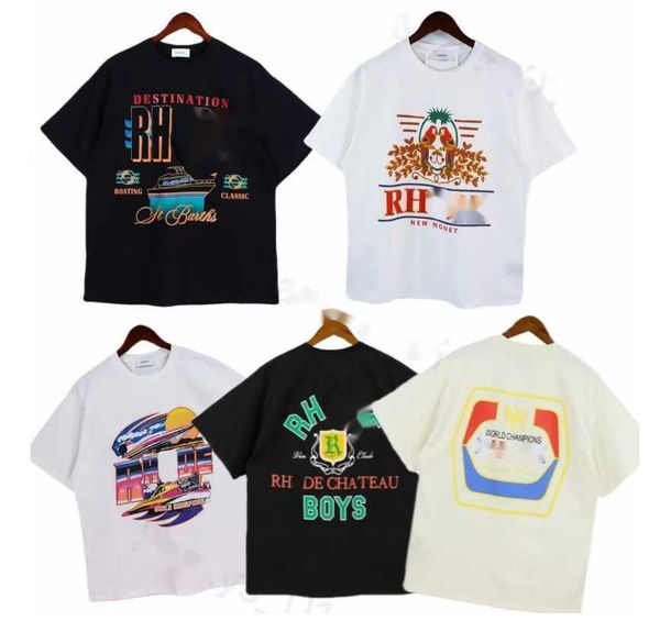 2023 rs rhude mens t shirts summer fashion designer tshirts street casual short sleeve beach style tees cotton printing shirt, White;black
2023 rs rhude mens t shirts summer fashion designer tshirts street casual short sleeve beach style tees cotton printing shirt, White;black