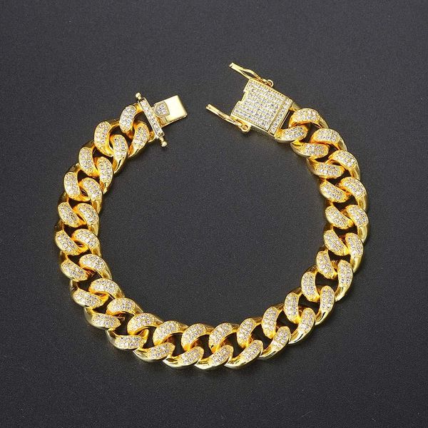 bangle iced out cuban link gold color chain on hand bracelet for men women hiphop rapper bling homme bracelet punk jewelry ohh019, Black
bangle iced out cuban link gold color chain on hand bracelet for men women hiphop rapper bling homme bracelet punk jewelry ohh019, Black