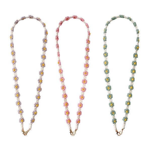 bohemian phone rope keychain lanyards fashion flower woven keychain bag lanyards, Silver
bohemian phone rope keychain lanyards fashion flower woven keychain bag lanyards, Silver
