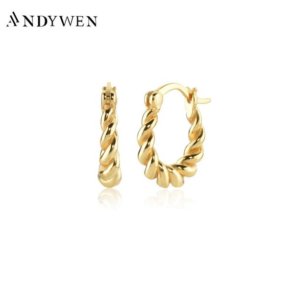 huggie andywen 100% 925 sterling silver twist ovals hoops clips circle piercing pendiente luxury jewelry gift luxury jewelry, Golden;silver
huggie andywen 100% 925 sterling silver twist ovals hoops clips circle piercing pendiente luxury jewelry gift luxury jewelry, Golden;silver