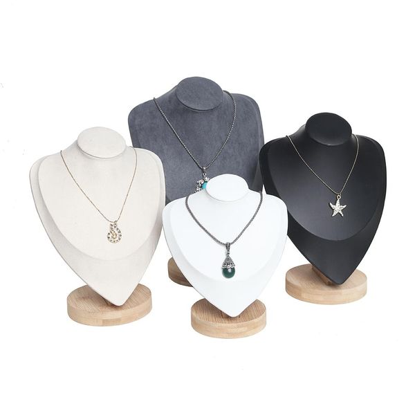boxes bamboo necklace display stand pendant display jewelry holder jewellry mannequin bust necklace window display jewelry display, Black;white 
boxes bamboo necklace display stand pendant display jewelry holder jewellry mannequin bust necklace window display jewelry display, Black;white