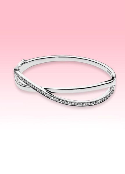 925 sterling silver wedding bracelet cz diamond women jewelry for pandora entwined bangle bracelet with original box sets7643532, Black
925 sterling silver wedding bracelet cz diamond women jewelry for pandora entwined bangle bracelet with original box sets7643532, Black