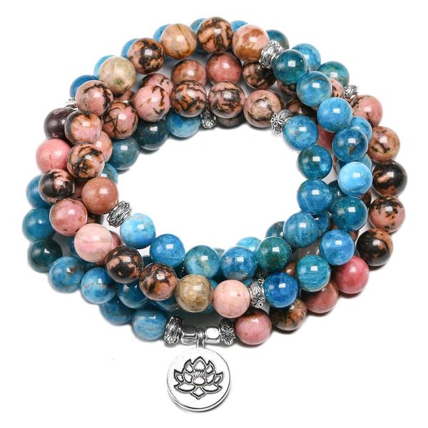 bangle 108 mala bracelet for men natural apatite and rhodonite 8mm beads bracelets women yoga meditation lotus pendant charm jewelry, Black
bangle 108 mala bracelet for men natural apatite and rhodonite 8mm beads bracelets women yoga meditation lotus pendant charm jewelry, Black