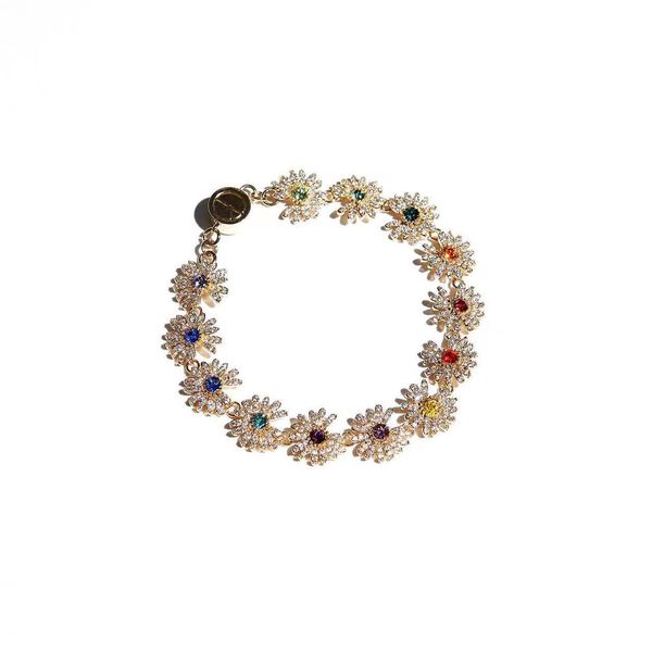 bangle gd same colored gemstone full diamond daisy bracelet 5th anniversary limited edition 18k goldplated men and women trend jewelry, Black
bangle gd same colored gemstone full diamond daisy bracelet 5th anniversary limited edition 18k goldplated men and women trend jewelry, Black