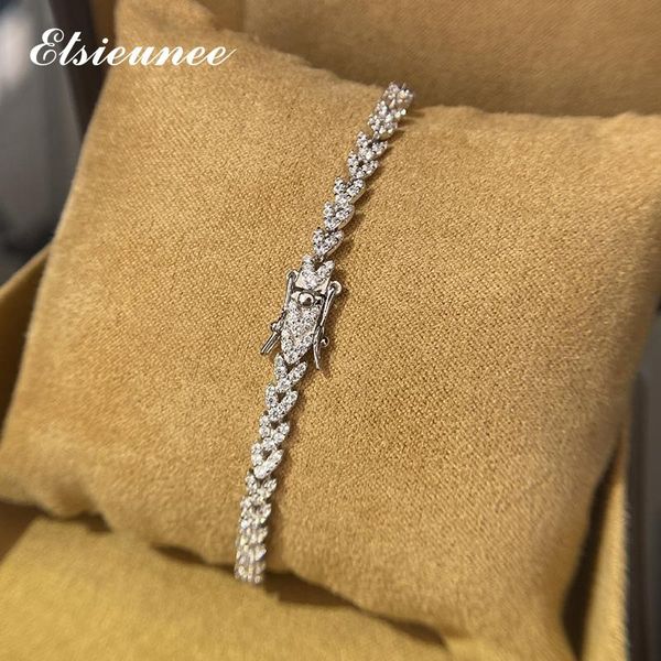bangle elsieunee 100% 925 sterling silver leaf simulated moissanite gemstone wedding charm bracelets bangle fine jewelry drop shipping, Black
bangle elsieunee 100% 925 sterling silver leaf simulated moissanite gemstone wedding charm bracelets bangle fine jewelry drop shipping, Black