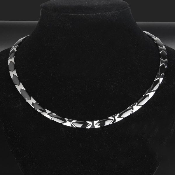 necklaces men's titanium steel magnetic therapy necklace rough and overbearing pain relief arthritis headaches ceramic health care jewe, Silver
necklaces men's titanium steel magnetic therapy necklace rough and overbearing pain relief arthritis headaches ceramic health care jewe, Silver