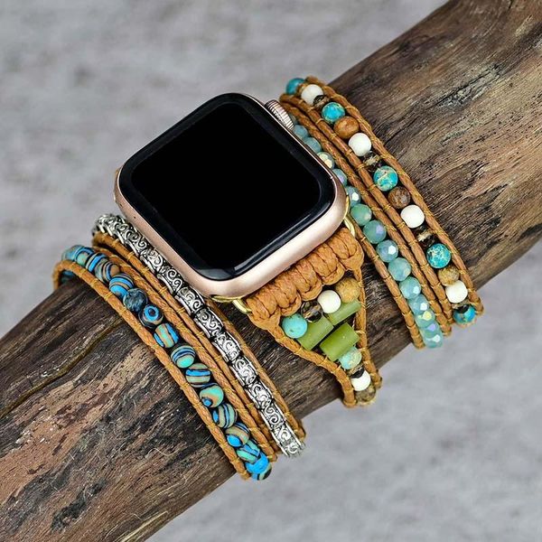 bangle bracelet for apple watch band natural emperor stone wax rope bracelet blue mix color watch bracelet jewelry wholesale, Black
bangle bracelet for apple watch band natural emperor stone wax rope bracelet blue mix color watch bracelet jewelry wholesale, Black